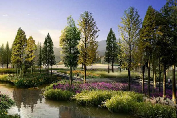 鄉(xiāng)村自然生態(tài)景觀設計效果圖