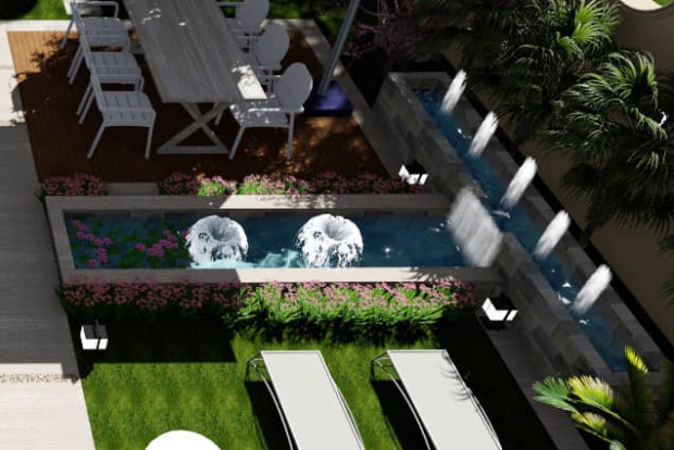 庭院水景設(shè)計(jì)效果圖