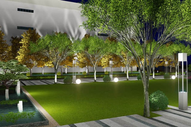 園林景觀照明設計效果圖