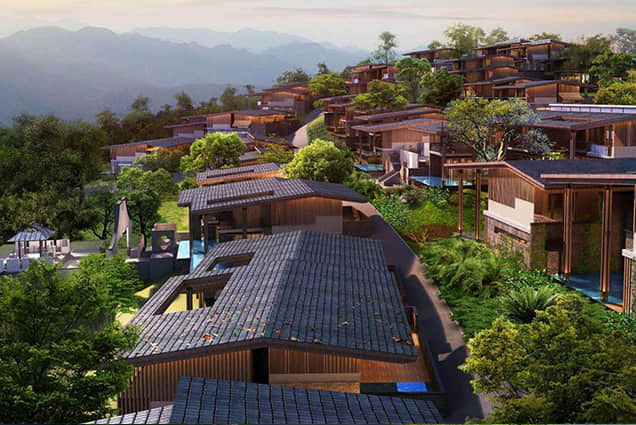 小鎮聚落景觀設計效果圖