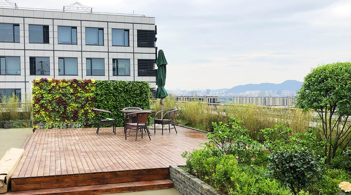 杭州西溪谷商務(wù)中心屋頂花園工程案例