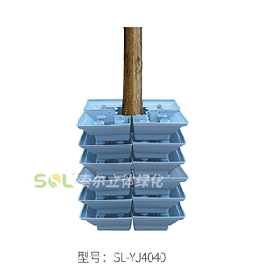 行道樹綠化-花盆式組合造景