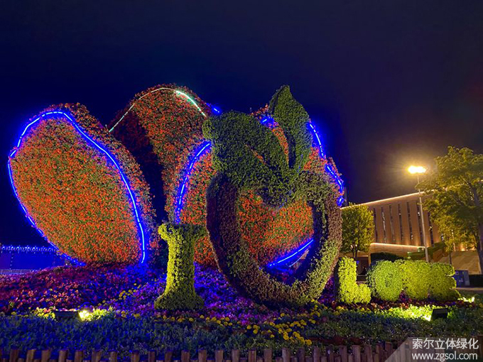 33山東青島膠州市民文化中心五一立體花壇“幸福花開(kāi)”  (10).jpg