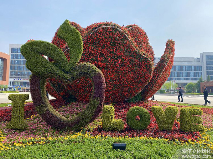 06山東青島膠州市民文化中心五一立體花壇“幸福花開(kāi)”  (5).jpg